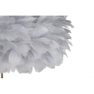 LAMPA STOJĄCA FEATHERS SLIM SZARA 43X170 cm